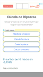 Mobile Screenshot of calculodehipoteca.net