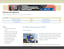 Tablet Screenshot of calculodehipoteca.net